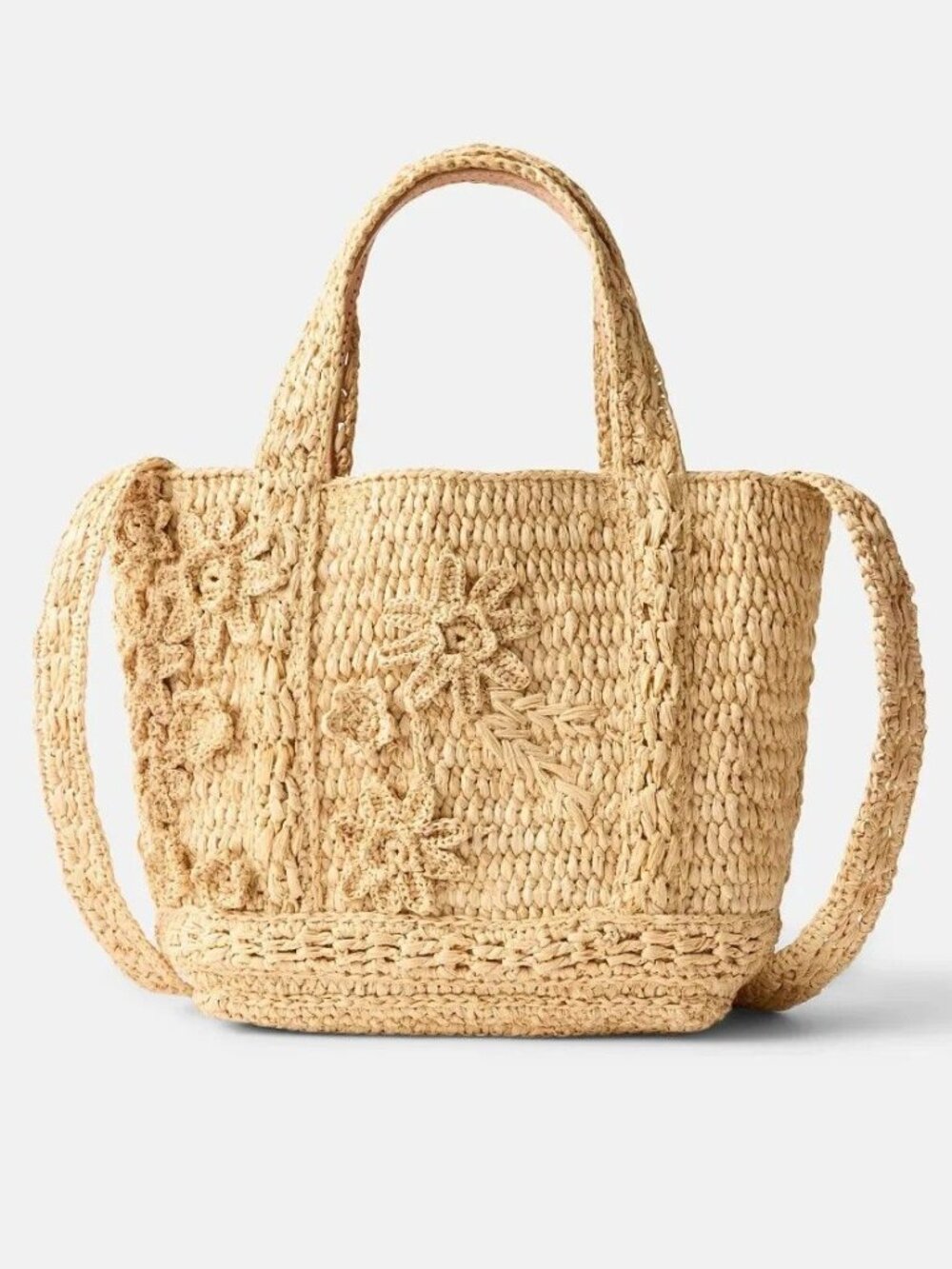 Vanessa Bruno Cabas Raffia Mini Bag Womens Purse Crossbody Tote Handbag